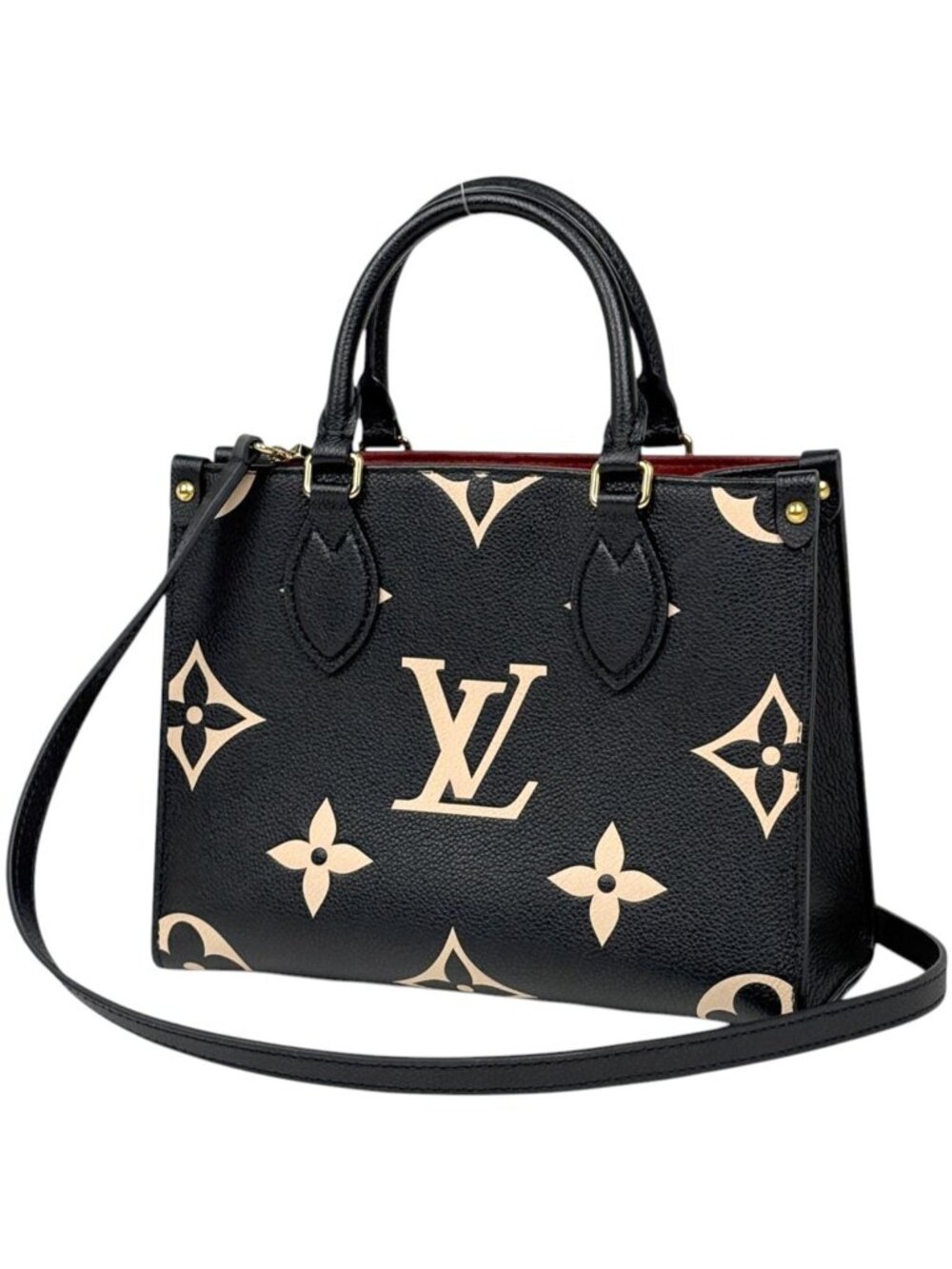 Louis Vuitton On The Go PM Tote Bicolor 2-Way Shoulder Bag Monogram Empreinte